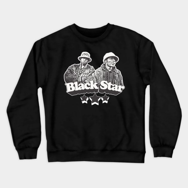Black Star // 90s Hip Hop Design Crewneck Sweatshirt by DankFutura